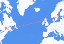 Loty z Montreal w Kanadzie do Sztokholmu w Szwecji