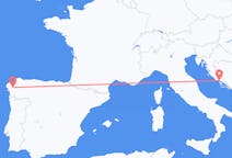 Flights from Santiago De Compostela to Split