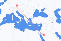 Flyrejser fra Al-'Ula, Saudi-Arabien til Salzburg, Østrig