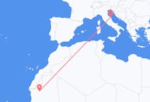 Flyreiser fra Atar, Mauritania til Ancona, Italia