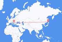 Flyreiser fra Wakkanai, Japan til Sarajevo, Bosnia-Hercegovina