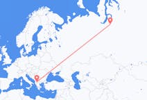 Flights from Novy Urengoy, Russia to Ohrid, Republic of North Macedonia