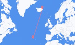 Flights from Egilsstaðir, Iceland to Horta, Azores, Portugal