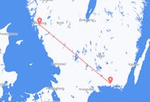 Flights from from Karlskrona to Gothenburg