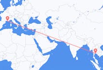 Flyrejser fra Pattaya, Thailand til Marseille, Frankrig
