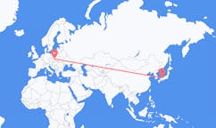 Flyrejser fra Tottori, Japan til Katowice, Polen