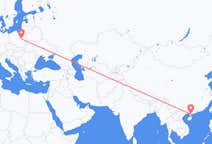 Flyg från Zhanjiang, Kina till Warszawa, Polen