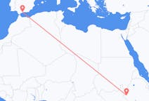 Flights from Gambela, Ethiopia to Málaga, Spain
