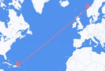 Vluchten van Punta Cana naar Ålesund
