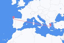 Flyg från Santiago de Compostela till Aten