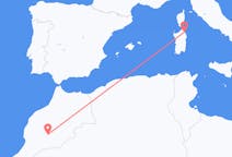 Flyreiser fra Quarzazate, Marokko til Olbia, Italia