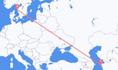 เที่ยวบิน จาก Türkmenbaşy, เติร์กเมนิสถาน ไปยัง กอเทนเบิร์ก, สวีเดน