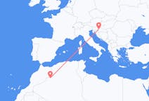 Рейсы из Бешара, Алжир в Загреб, Хорватия