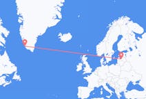 Vluchten van Riga, Pescara, Letland naar Paamiut, Groenland