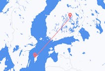 스웨덴 비스비에서 출발해 핀란드 쿠오피오에게(으)로 가는 항공편