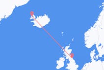Flights from Newcastle upon Tyne, the United Kingdom to Ísafjörður, Iceland