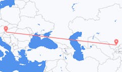 Lennot Shymkentistä, Kazakstan Heviziin, Unkari