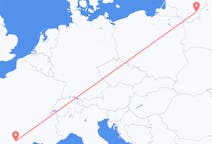 Flyg från Vilnius, Litauen till Toulouse, Frankrike