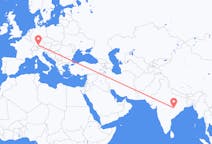 Flights from Raipur, India to Memmingen, Germany