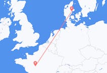 Flyrejser fra Tours, Frankrig til Aarhus, Danmark
