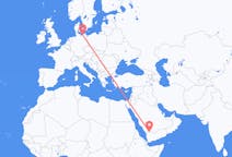 Flights from Najran, Saudi Arabia to Rostock, Germany