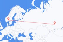Fly fra Krasnojarsk til Oslo