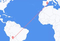 Flights from Tarija, Bolivia to Alicante, Spain
