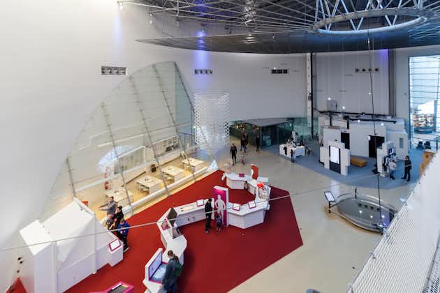 Photo of museum visitor of Heureka is Finnish science center in Vantaa, Finland.
