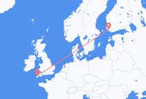 Flights from Turku, Finland to Newquay, the United Kingdom