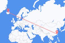 Flüge von Fuzhou, China nach Akureyri, Island