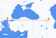Vluchten van Gəncə, Azerbeidzjan naar Alexandroupolis, Griekenland
