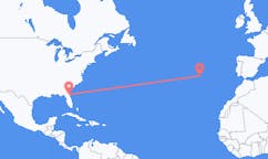 Flyg från Jacksonville, USA till Santa Maria, Kap Verde, Portugal