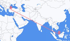 Flyreiser fra Kuching, Malaysia til Eskişehir, Tyrkia