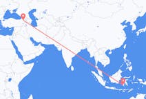 Flyg från Makassar, Indonesien till Kars, Turkiet