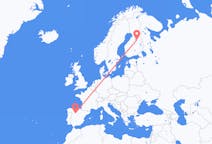 Flights from Valladolid, Spain to Kajaani, Finland