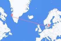 Flyreiser fra Maniitsoq, Grønland til Ronneby, Sverige