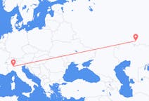 Fly fra Orenburg til Milano