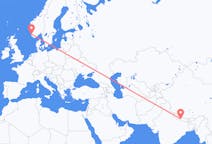 Flyreiser fra Bharatpur, Nepal til Stavanger, Norge