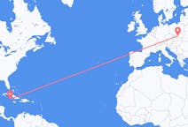 Flyreiser fra Cayman Brac, Caymanøyene til Kraków, Polen