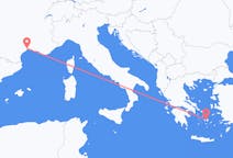 Flüge von der Stadt Montpellier in die Stadt Naxos