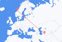 Flyreiser fra Asjkhabad, Turkmenistan til Ørland, Norge