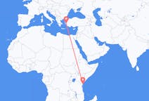 Flyrejser fra Mombasa, Kenya til Izmir, Tyrkiet