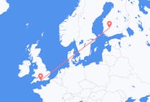 Voli da Bournemouth, Inghilterra a Tampere, Finlandia