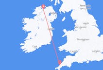 Flug frá Newquay, Englandi til Derry, Norður-Írlandi