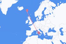 Flyg från Trapani, Italien till Sørvágur, Färöarna