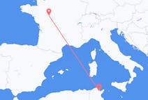 Flyrejser fra Tunis, Tunesien til Tours, Frankrig