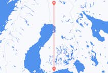 Flüge von Kolari, nach Helsinki