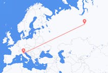 Flights from Kogalym, Russia to Bologna, Italy