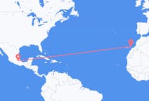 Flyg från Puebla, Mexiko till Lanzarote, Spanien