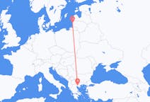 Flyg från Palanga, Litauen till Thessaloníki, Grekland